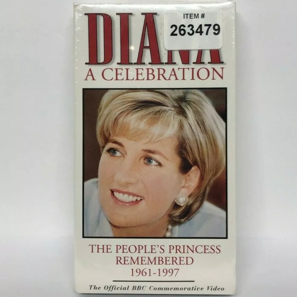 Princess Diana A Celebration VHS, 1997 BBC Video Remembered 1961-1997 VCR Tape